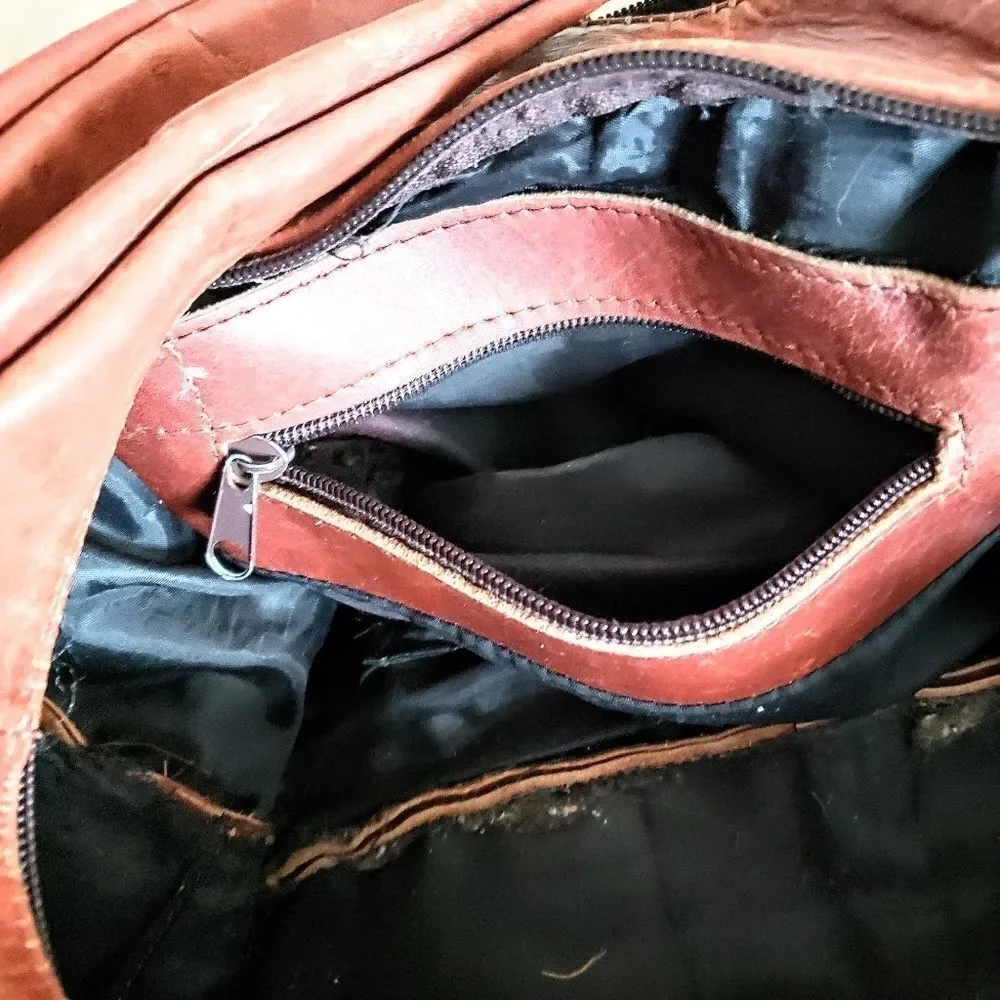 Leather Shoulder Bag Made in Mexico 🇲🇽 10x13x5